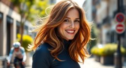 stylish cycling helmet hairstyles