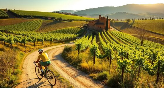 tuscany cycling hills wineries