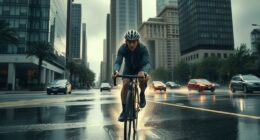 urban biking in all weather