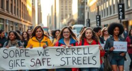 women advocating for safer streets