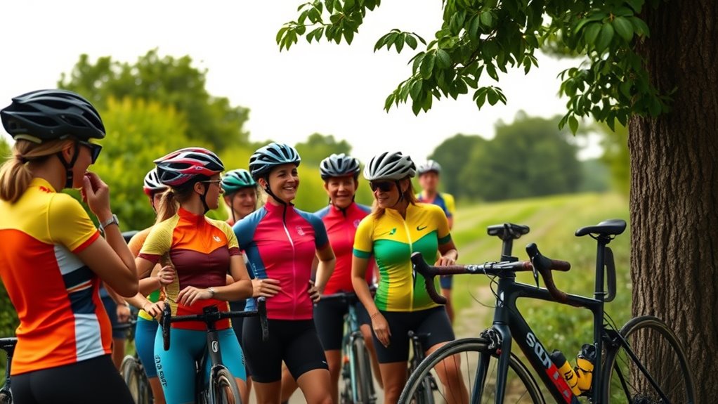 women cyclists online communities