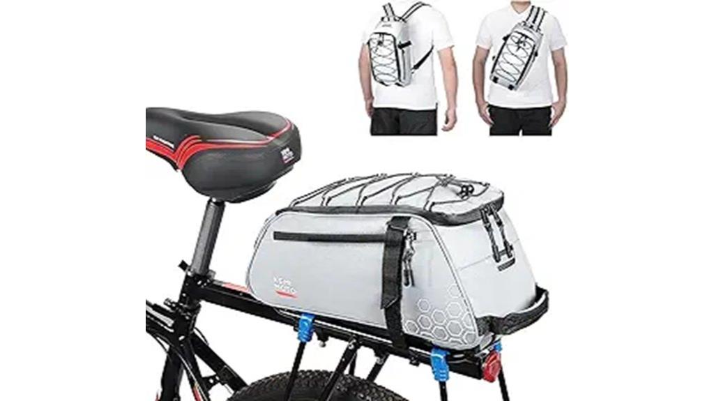 13l bicycle rear rack bag