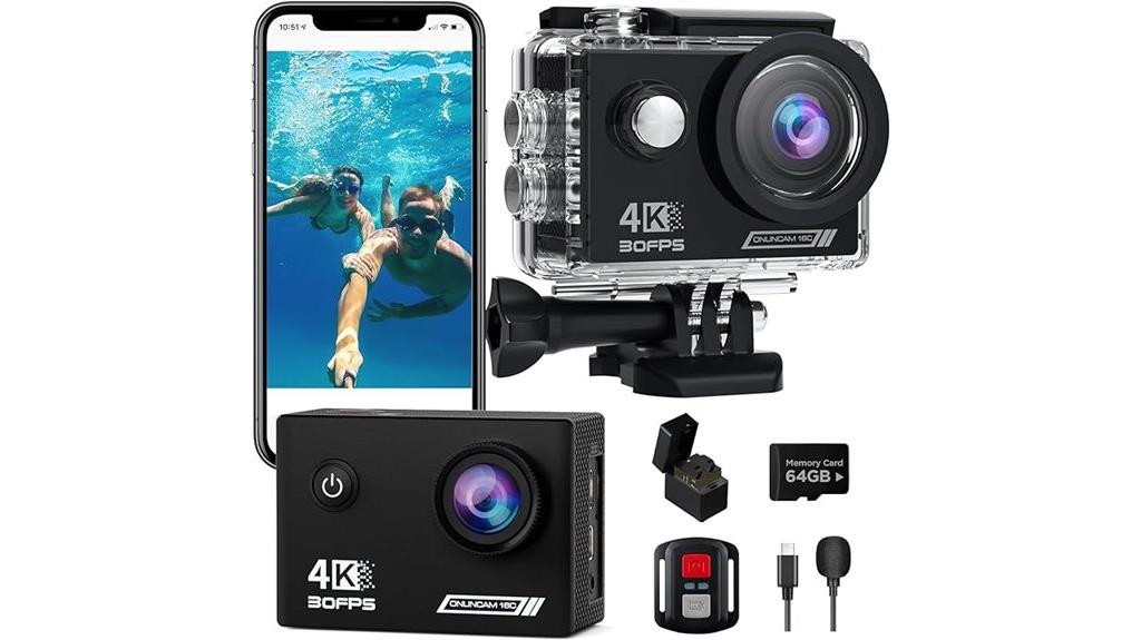 4k action camera set