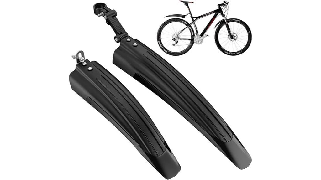 adjustable bicycle fender set