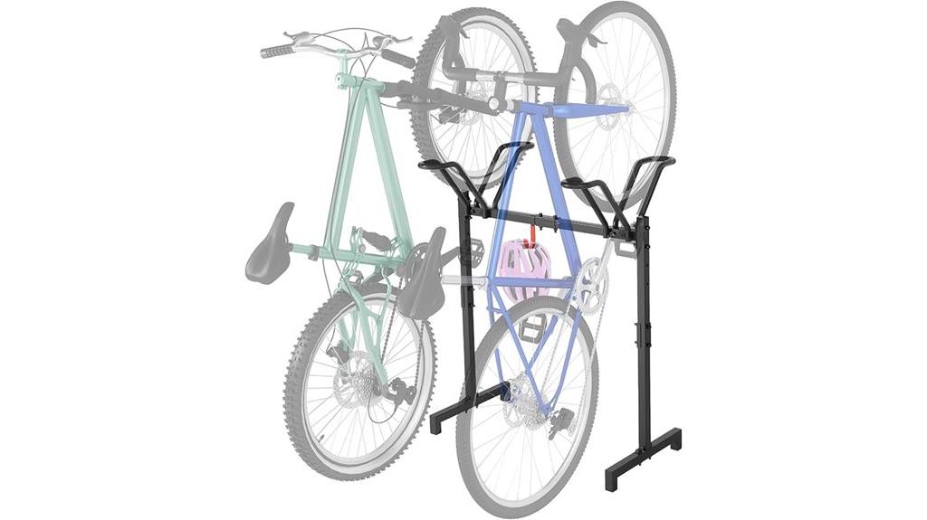 adjustable bicycle floor stand