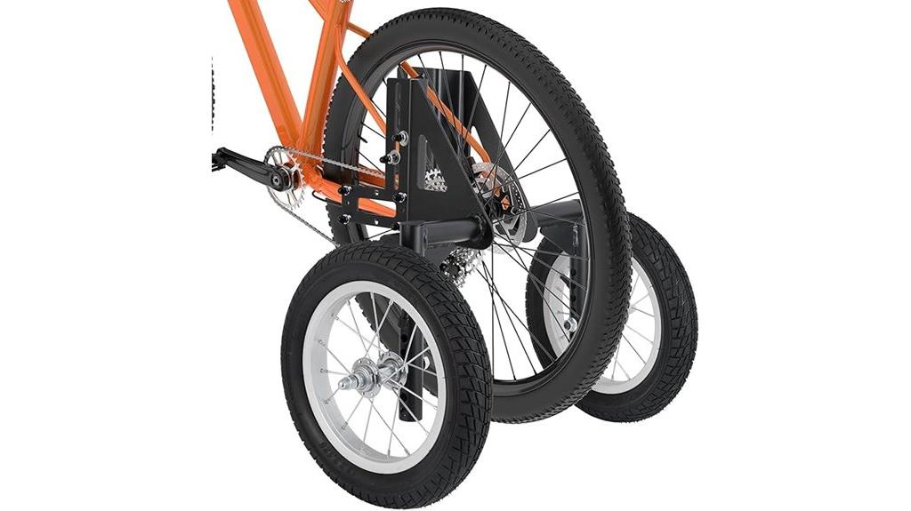adjustable bicycle training wheels