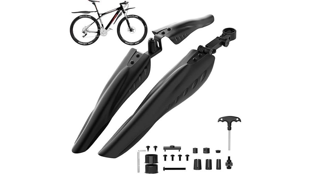 adjustable bike mudguard set
