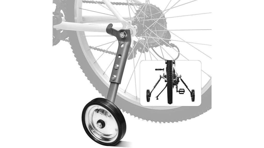 adjustable gray training wheels