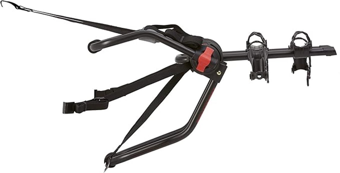 adjustable padded trunk rack