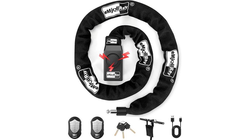 alarmed 4ft e scooter lock