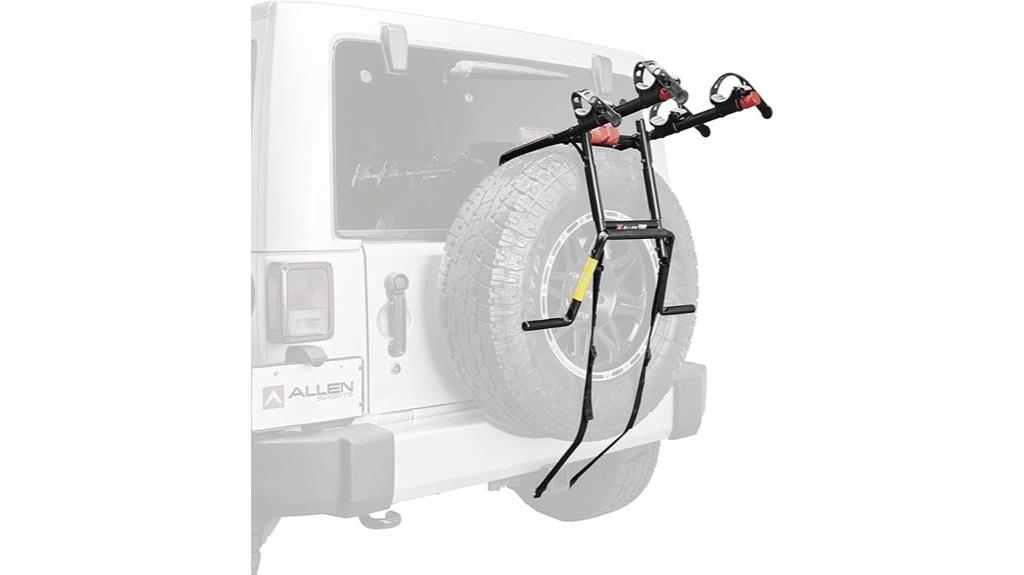 allen 2 bike spare rack