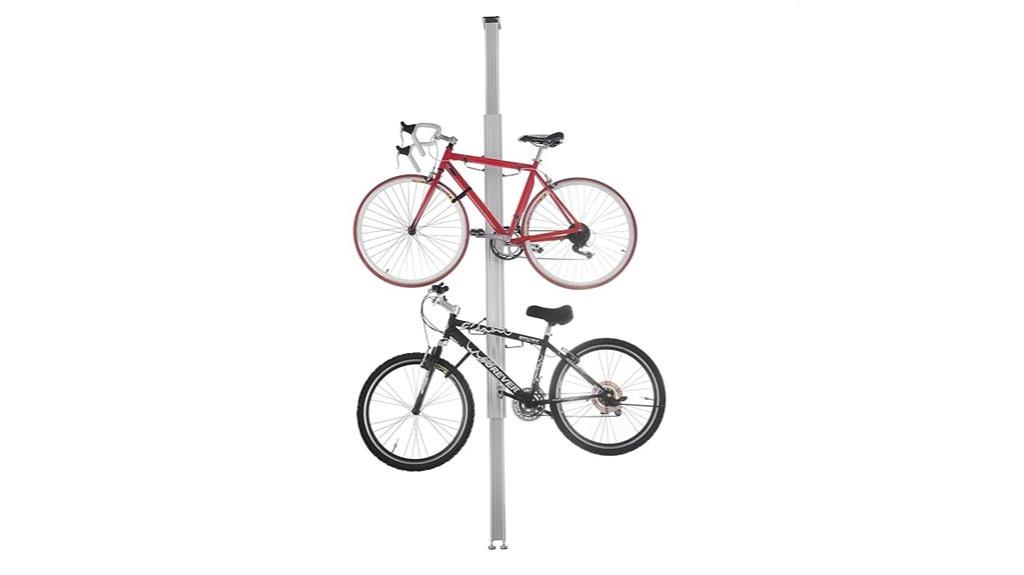 aluminum bicycle storage stand