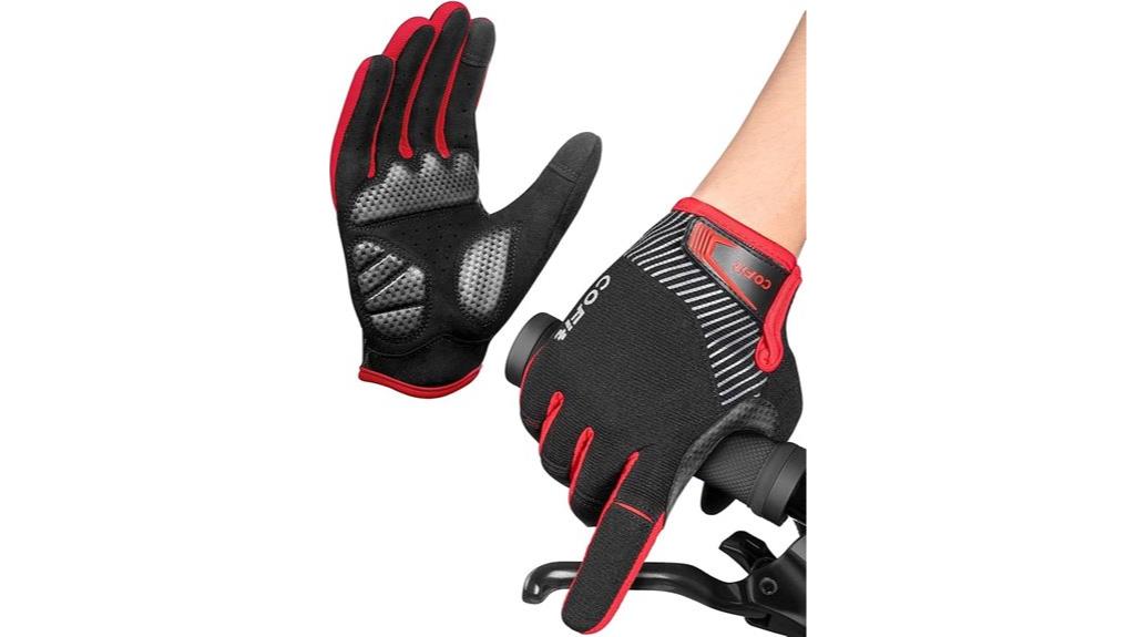 anti slip cycling glove design