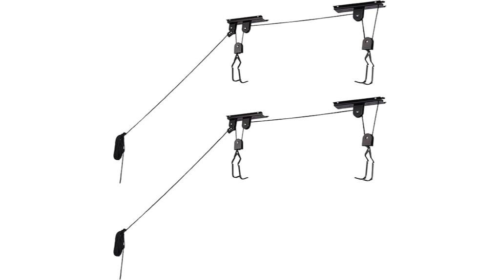 bicycle storage hoist system