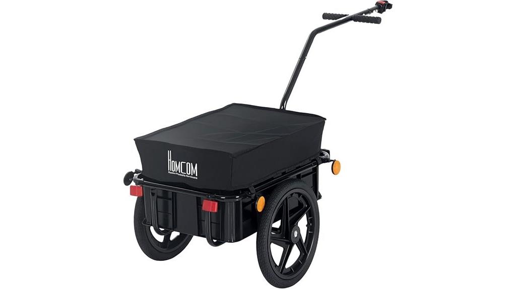 bicycle trailer with removable box