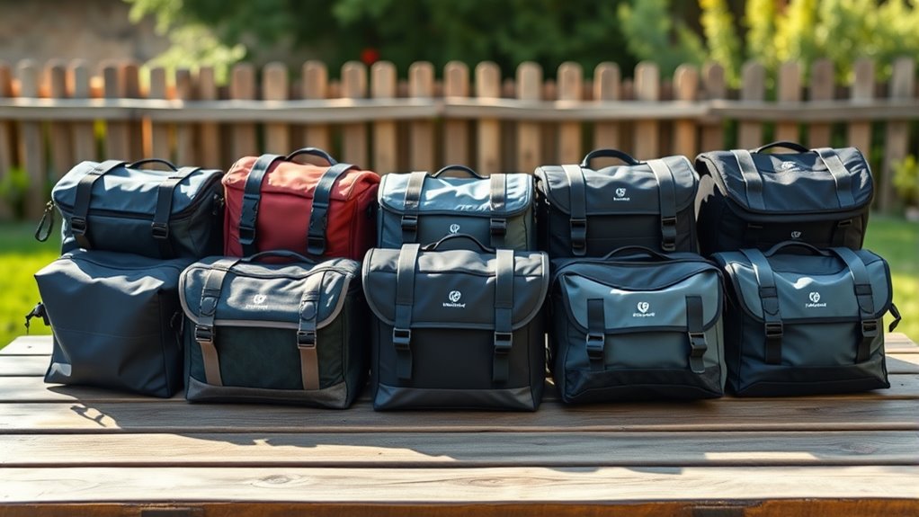 bike bag size weather security