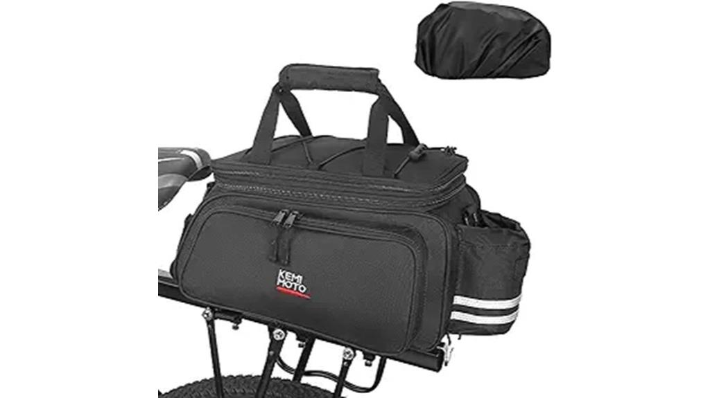 bike bag with rain cover