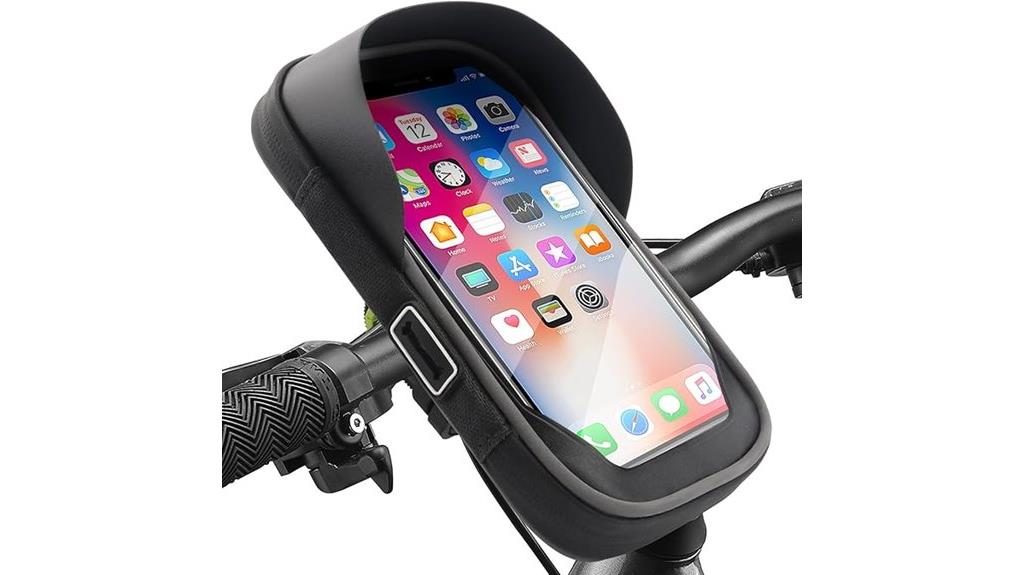 bike bag with sun visor