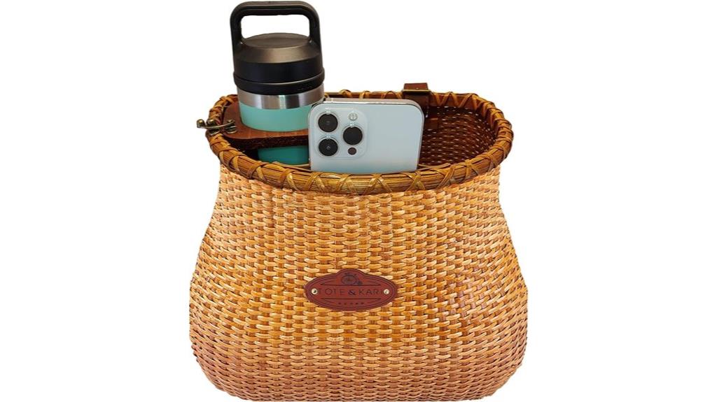 bike basket with cup holder