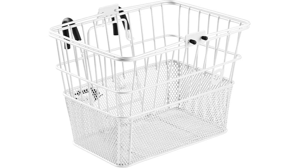 bike basket with hooks