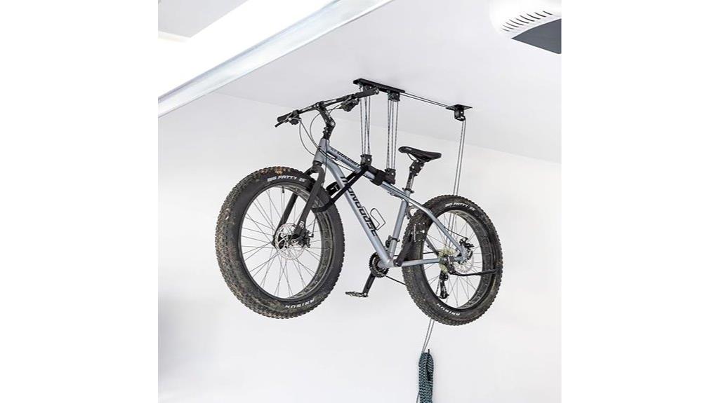 bike ceiling storage system
