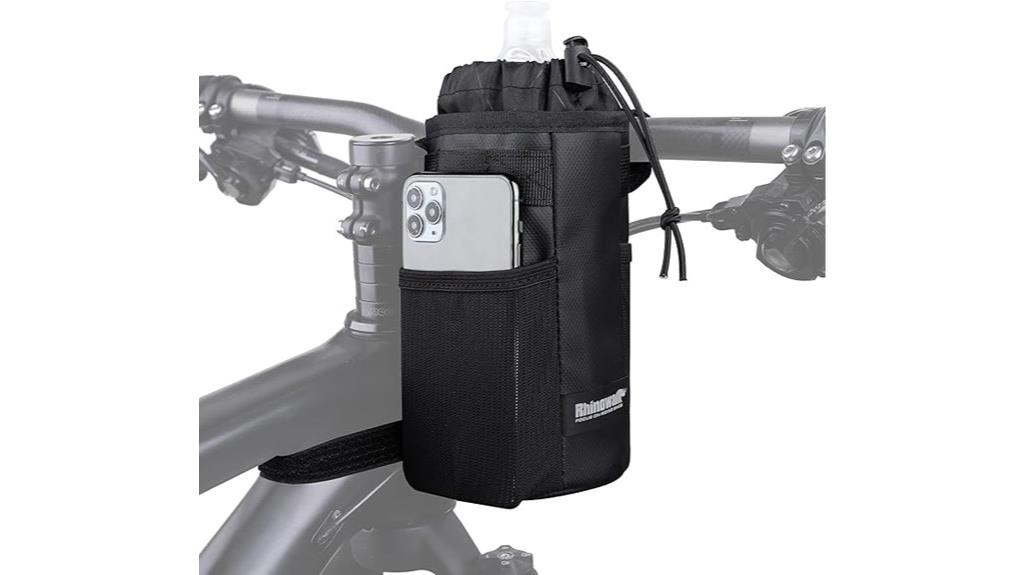 bike handlebar water bottle bag