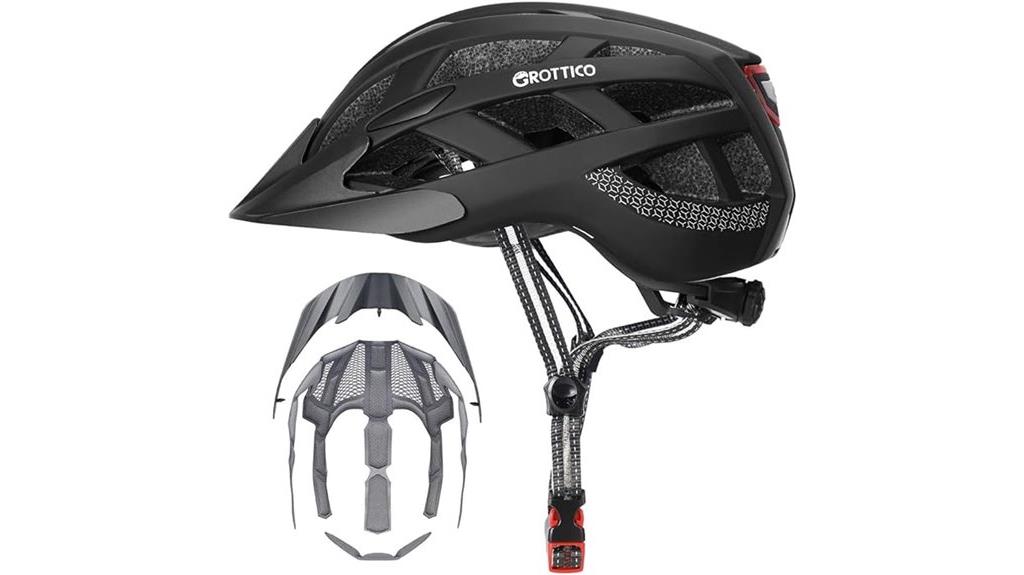 bike helmet with accessories