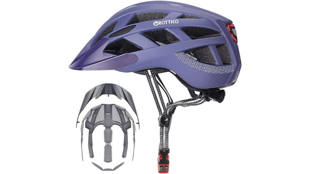 bike helmet with accessories