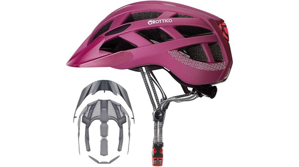 bike helmet with light