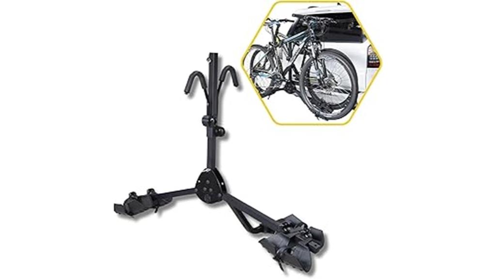 bike hitch rack platform