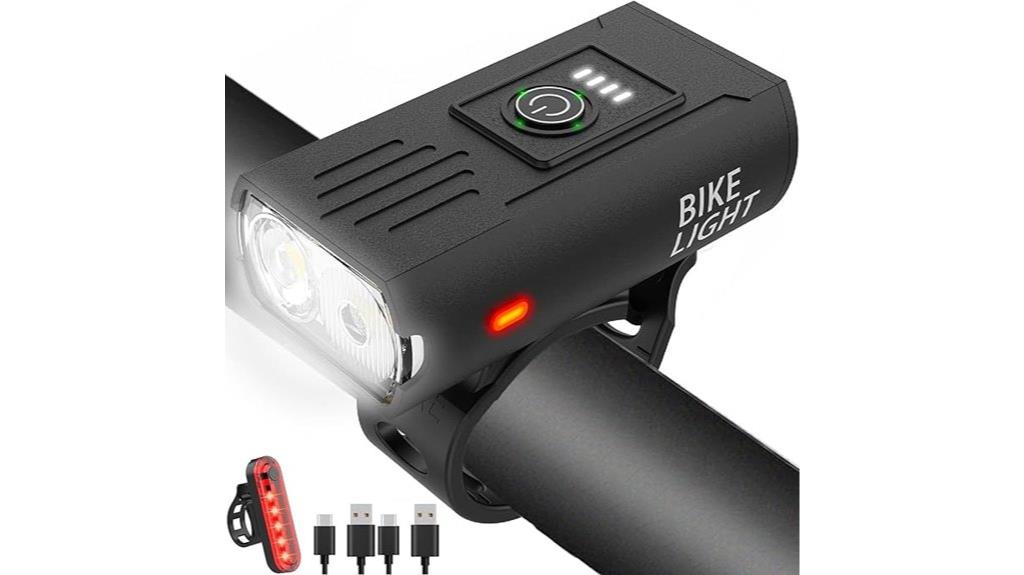 bike light set usb rechargeable