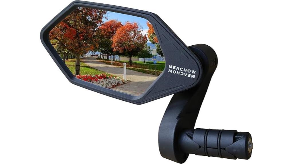 bike mirror with automotive glass