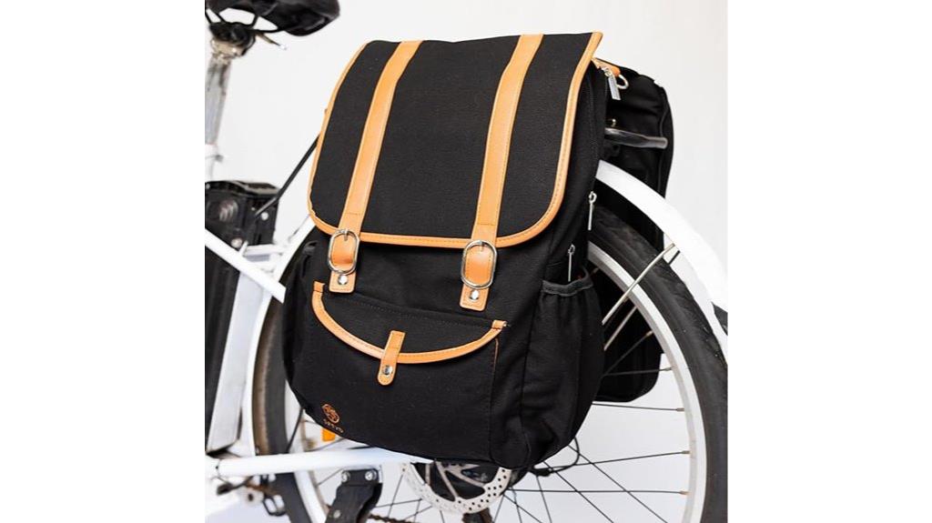 bike pannier backpack with laptop