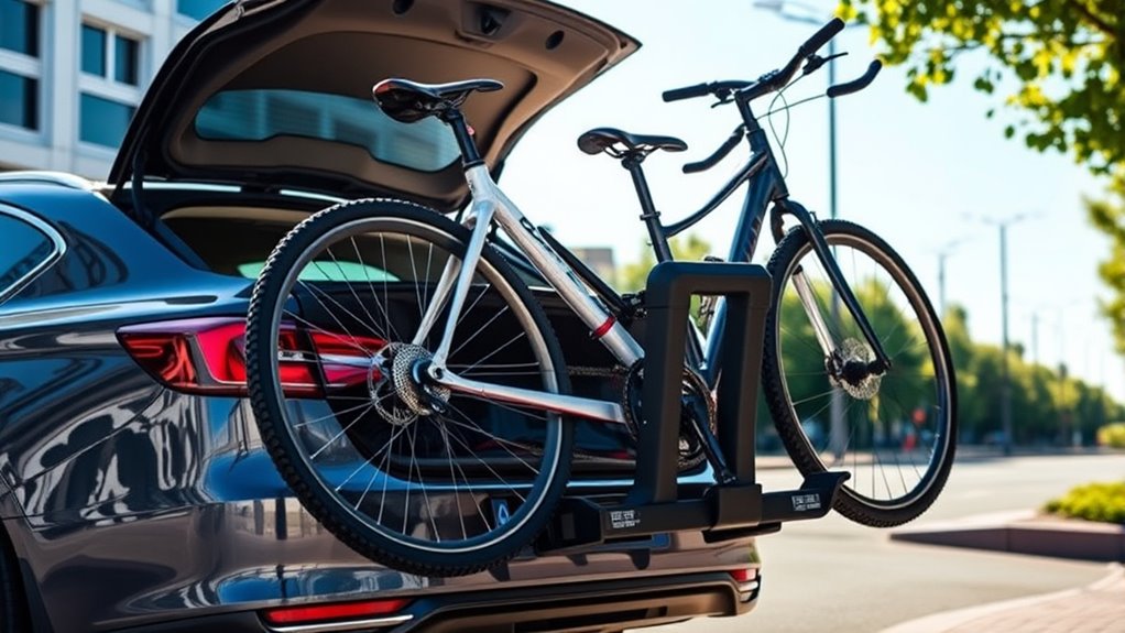 bike rack compatibility and security