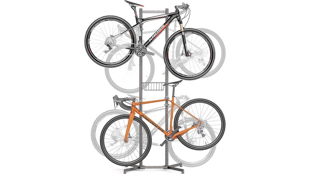 bike rack with basket