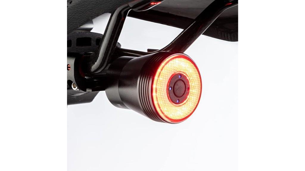 bike tail light with brake sensor