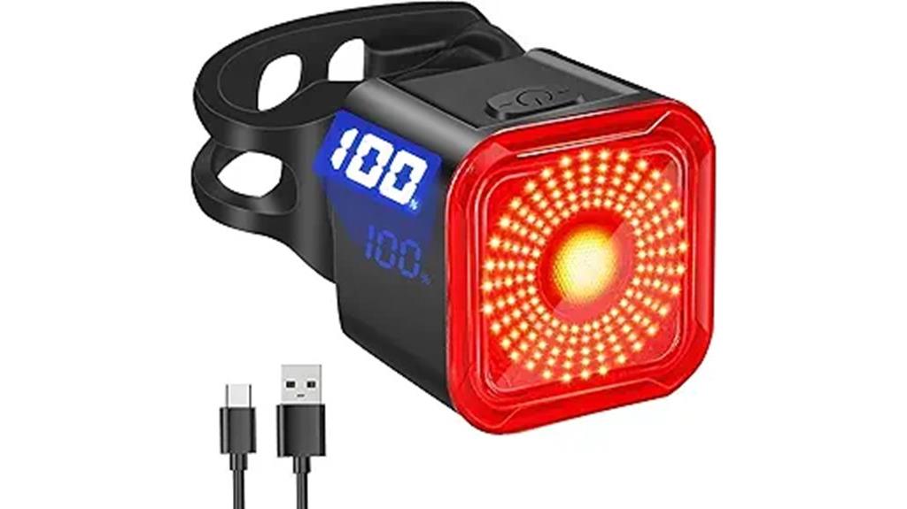 bike tail light with display
