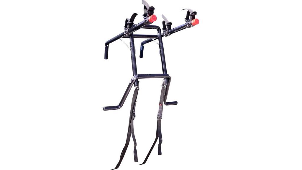 black 2 bike spare tire rack