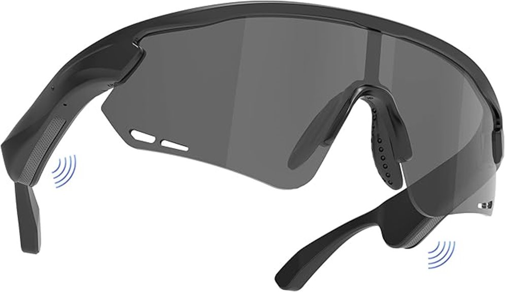 bluetooth polarized open ear sunglasses