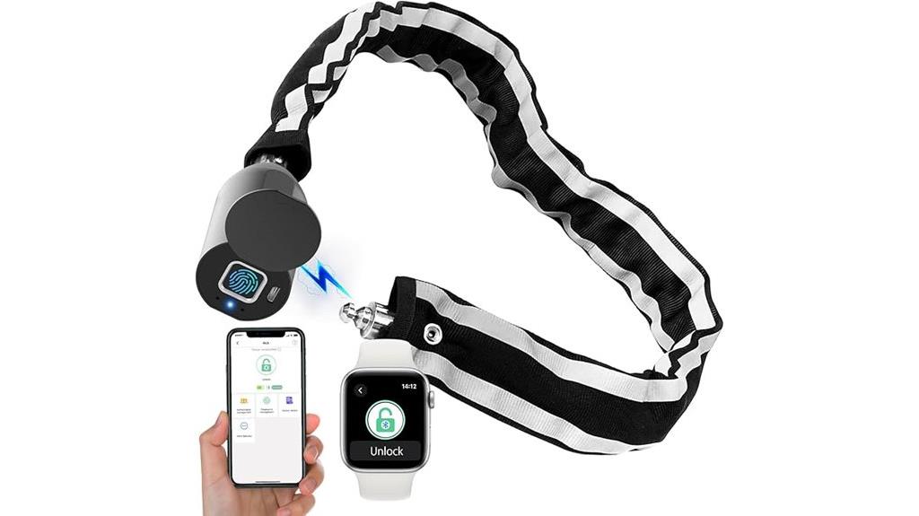 bluetooth waterproof biometric lock