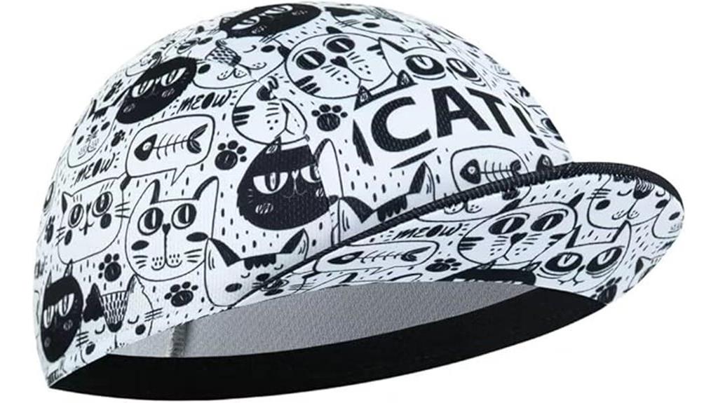 breathable cycling helmet cap