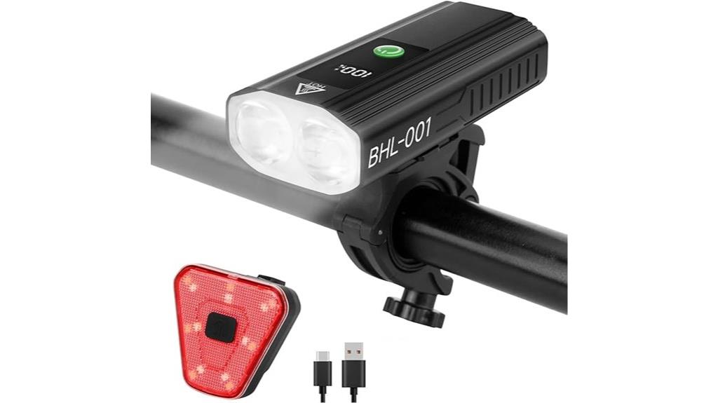 bright bike light set