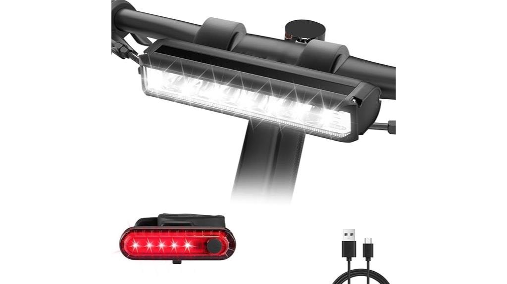 bright rechargeable bike lights