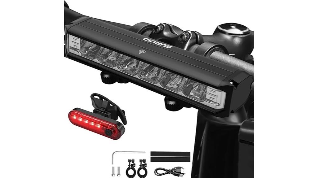 bright usb rechargeable bike light