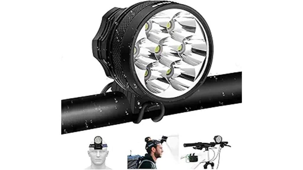 bright waterproof rechargeable bike light