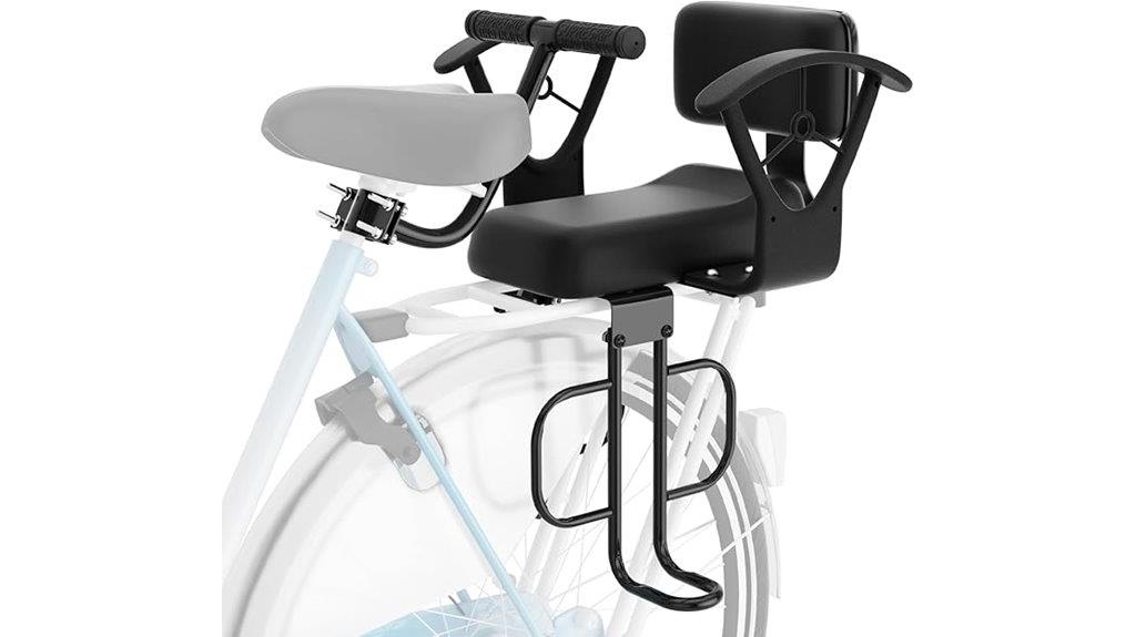 child bike seat with back