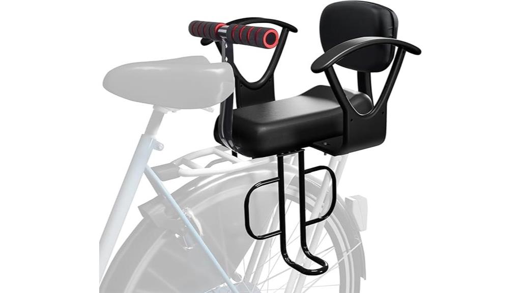 child bike seat with backrest