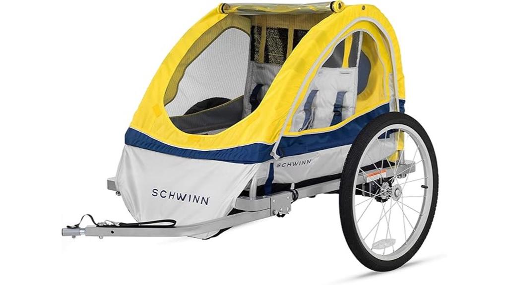 child bike trailer with canopy