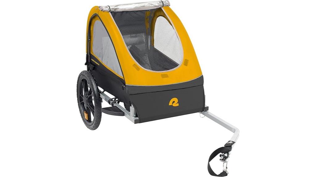 child s foldable bike trailer