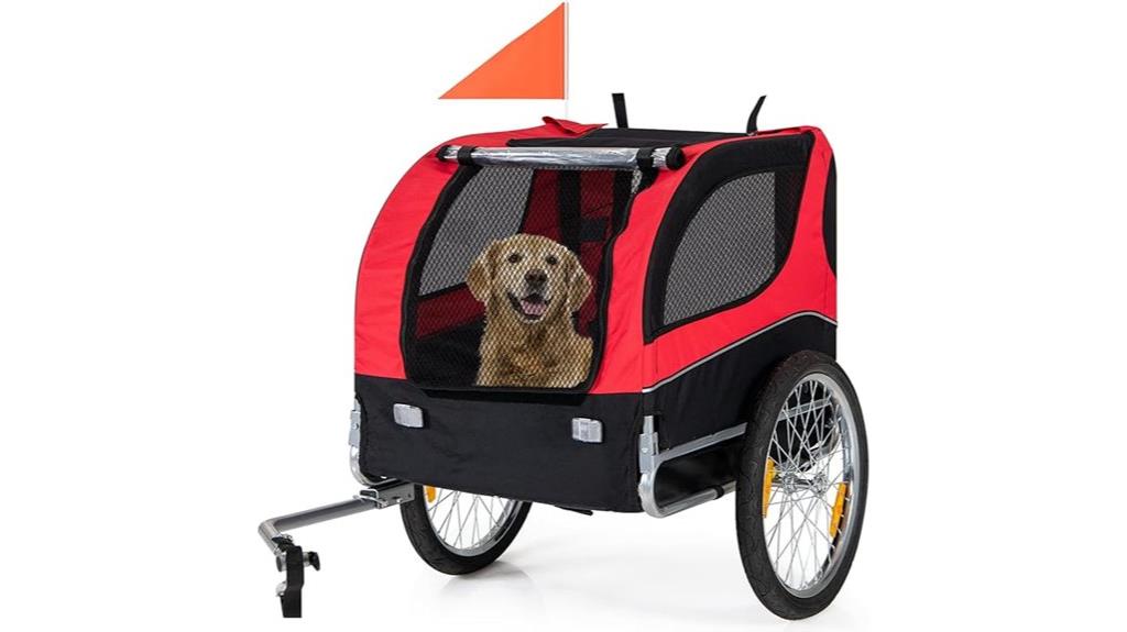 collapsible dog cargo trailer